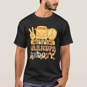 Groovy Grandpa Hippie Peace Retro Matching Party F T-Shirt
