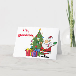 GROOVY GRANDSON'S CHRISTMAS WISHES HOLIDAY CARD