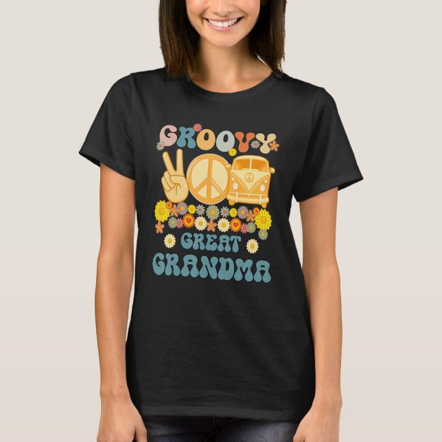 Groovy Great Grandma Retro Matching Family Baby Sh T-Shirt (Front)