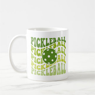 Groovy Green Pickleball Coffee Mug