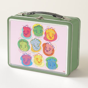 Groovy Groot Faces Metal Lunch Box