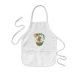 Groovy Groot Flowers and Rainbow Kids Apron