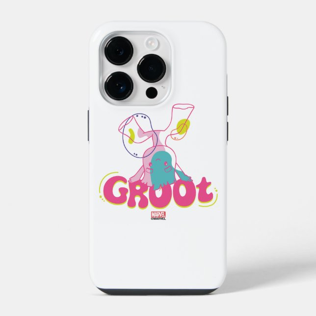 Groovy Groot Headstand iPhone Case (Back)