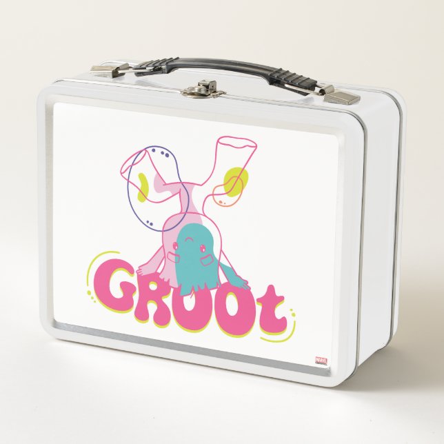 Groovy Groot Headstand Metal Lunch Box (Front)