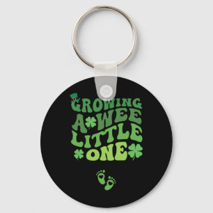 Groovy Growing A Wee Little One Pregnancy St Patri Keychain