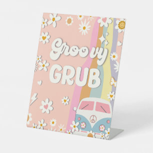 Groovy Grub Birthday Party Food Table Sign