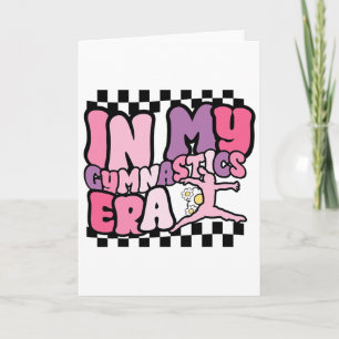 Groovy Gymnast In My Gymnastics Era Funny Cheerlea Card