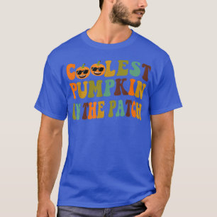 Groovy Halloween Coolest Pumpkin In The Patch Boys T-Shirt