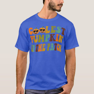 Groovy Halloween Coolest Pumpkin In The Patch Boys T-Shirt