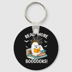 Groovy Halloween Ghost Read More Boooooks Libraria Keychain