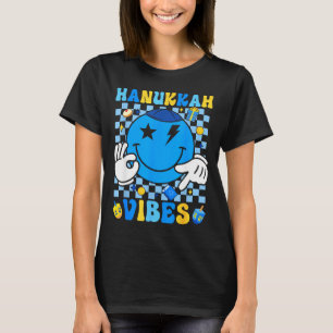 Groovy Hanukkah Vibes Chanukah Pajama Happy Hanukk T-Shirt