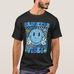 Groovy Hanukkah Vibes Chanukah Pajama Happy Hanukk T-Shirt