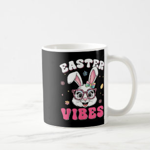 Groovy Happy Easter Cute Bunny Rabbit Face Womens Coffee Mug
