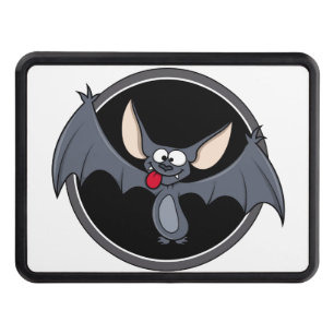 Groovy Happy Halloween Bat Trailer Hitch Cover
