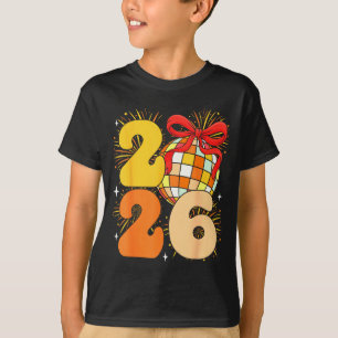 Groovy Happy New Year 2026 New Years Eve Party Men T-Shirt
