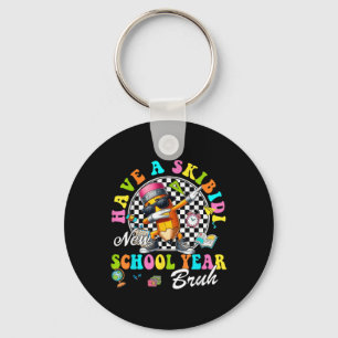 Groovy Have A Skibidi New School Year Bruh Pencil  Keychain