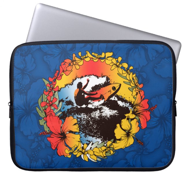 Groovy Hawaiian Surfer 1960's Retro Wetsuit Bag (Front)