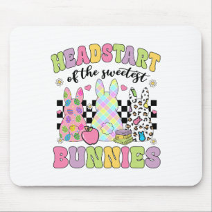 Groovy Headstart Of The Sweetest Bunnies Leopard E Mouse Pad