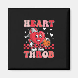 Groovy Heart Throb Valentines Day Sketll Toddler B Magnet