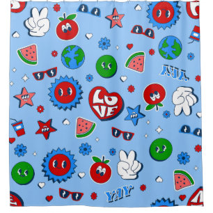 groovy heart watermelon earth valentine 1960s