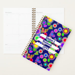 Groovy Hearts and Flowers Planner