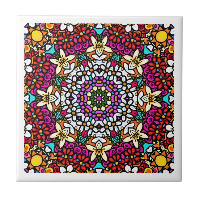 Groovy Heavenly Flower Power Trivet (Front)