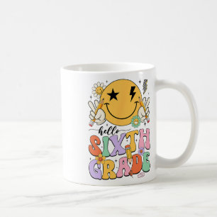 Groovy Hello 6th Grade First Day Of School Boys Gi Coffee Mug