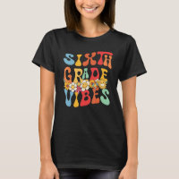 Groovy Hello 6th Grade Vibes Retro Teacher Back To