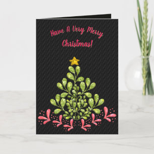 Groovy Herb-y Christmas Personalized Holiday Card