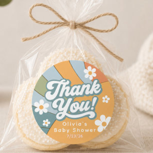 Groovy Here Comes the Son Favour Sticker