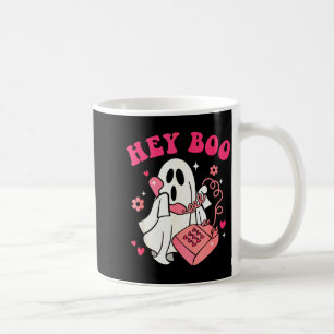 Groovy Hey Boo Cute Ghost Funny Halloween Mens Wom Coffee Mug