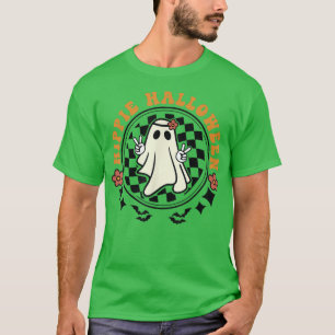 Groovy Hippie Halloween 60s 70s Costume Retro Flor T-Shirt
