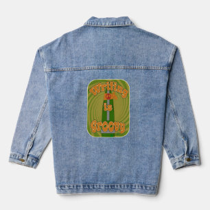 Groovy Hippie Pen Funny Author Art Denim Jacket