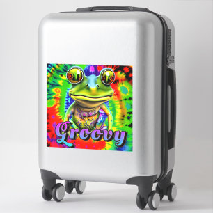 Groovy Hippie Trippy Frog Psychedelic