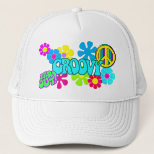 Groovy Hippie Trucker Hat