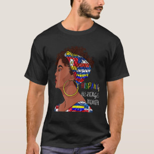 Groovy Hispanic Heritage Month Latino Countries Bl T-Shirt
