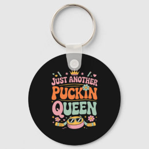 Groovy Hockey Love Ice Hockey Lover (7) Keychain
