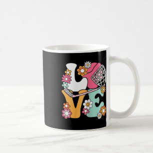 Groovy Hockey Love Ice Hockey Lover Women Girls Cu Coffee Mug