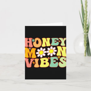 Groovy Honeymoon Vibe Bride Bridal Shower Honeymoo Card