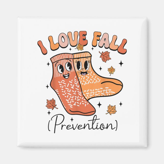 Groovy I Fall Prevention Fall Pt Physical Therapy  Magnet (Front)