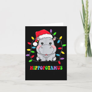 Groovy I Want A Hiptamus For Christmas Xmas Hip Lo Card