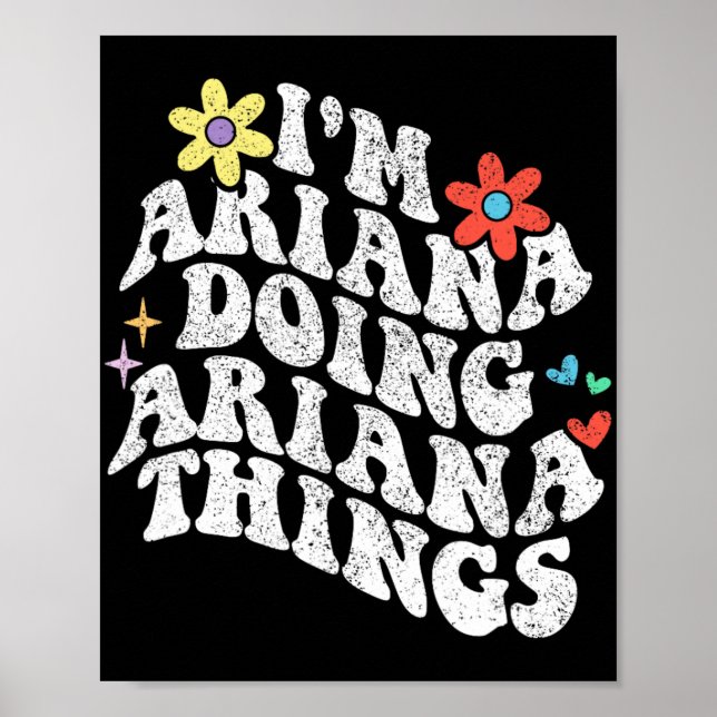 Groovy Im Ariana Doing Ariana Things Funny Mothers Poster (Front)