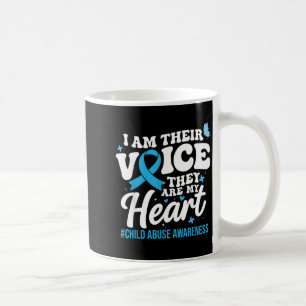 Groovy Im Their Voice Support Child Awareness Blue Coffee Mug