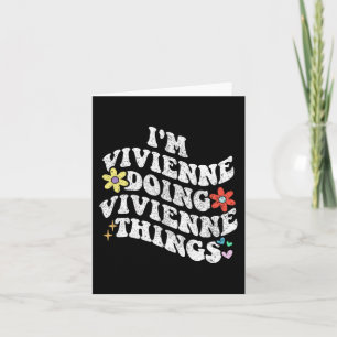 Groovy Im Vivienne Doing Vivienne Things Funny  Card