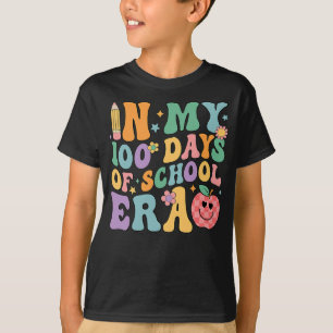 Groovy In My 100 Days Of School Era Student Teache T-Shirt