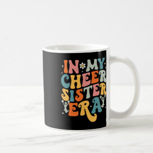 Groovy In My Cheer Sister Era Cheerleading Sister Coffee Mug