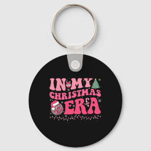 Groovy In My Christmas Era Family Matching Merry C Keychain