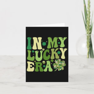 Groovy In My Lucky Era St Patrick's Day Shamrock L Card