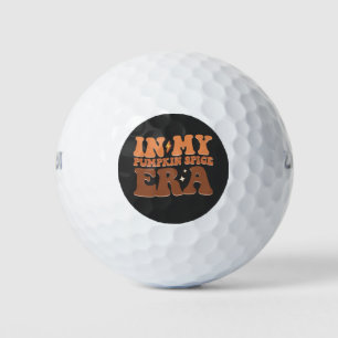 Groovy In My Pumpkin Spice Era Fall Halloween Golf Balls