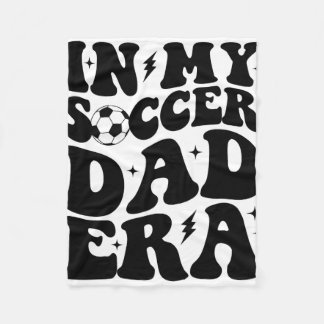 Groovy In My Soccer Dad Era  Fleece Blanket